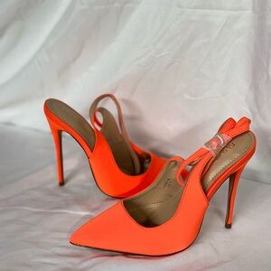 Fashion Nova Orange Stiletto Heels